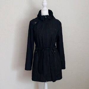 Free Country Black Trench Coat Size L